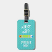 Epinephrine Allergy Alert Label voor Medische Kit Bagagelabel (Voorkant verticaal)