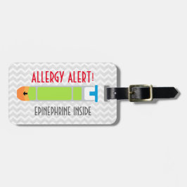 Epinephrine Allergy Alert Label voor Medische Kit Bagagelabel