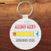 Epinephrine Allergy Alert Sleutelhanger (Voorkant)