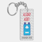 Epinephrine Inside Allergy Alert Kinder Gepersonal Sleutelhanger (Voorkant Links)