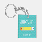 Epinephrine Inside Allergy Alert Kinder Gepersonal Sleutelhanger (Voorkant Links)