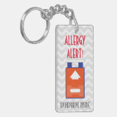 Epinephrine Inside Allergy Alert Kinder Gepersonal Sleutelhanger (Voorkant Links)