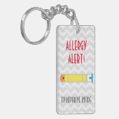 Epinephrine Inside Allergy Alert Kinder Gepersonal Sleutelhanger (Voorkant Links)
