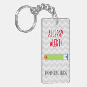 Epinephrine Inside Allergy Alert Kinder Gepersonal Sleutelhanger (Voorkant Links)