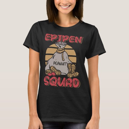 Epipen Squad Peanut Allergy Peanut Allergic  1 T-shirt (Voorkant)