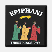 Epiphani Drie Kings Dag Magneet (Voorkant)