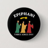 Epiphani Drie Kings Dag Ronde Button 5,7 Cm (Voorkant)