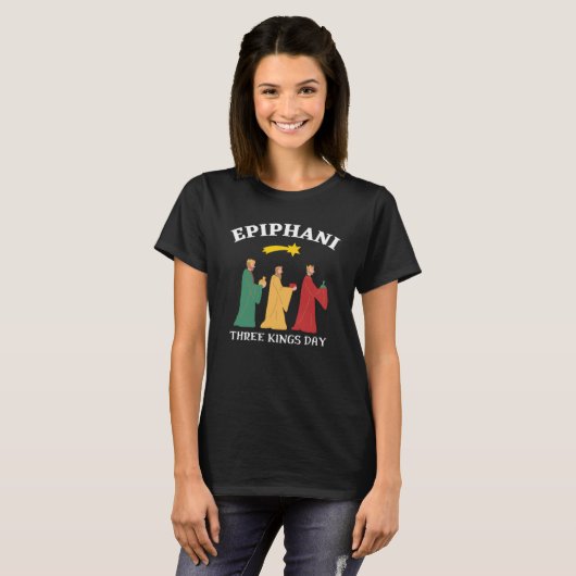 Epiphani Three Kings Day T-shirt (Voorkant volledig)