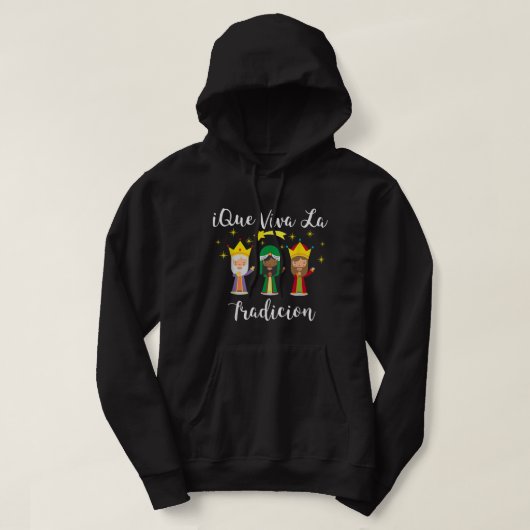 Epiphany Day Three Wise Mannen Los Reyes Magos Dia Hoodie (Design voorkant)