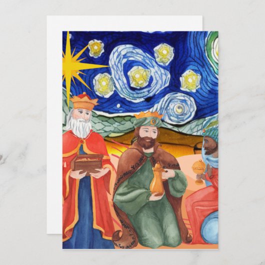 Epiphany Feestdagenkaart (Voorkant / Achterkant)