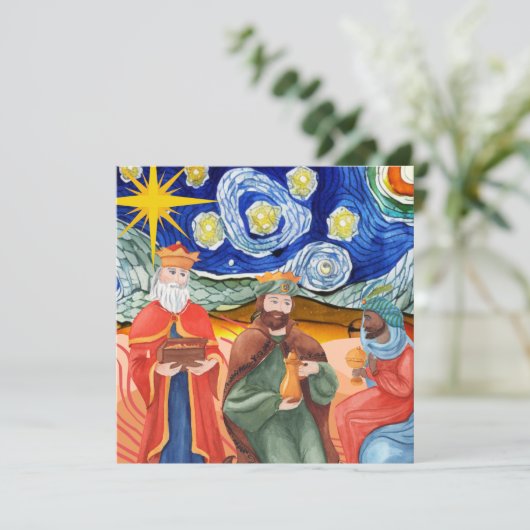 Epiphany Feestdagenkaart (Staand voorkant)