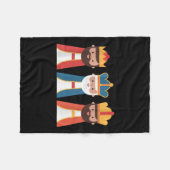 Epiphany Feliz Dia de Reyes Drie wijze Mannen Happ Fleece Deken (Voorkant (Horizontaal))