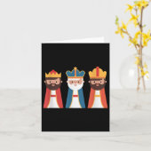 Epiphany Feliz Dia de Reyes Drie wijze Mannen Happ Kaart (Gele Bloem)