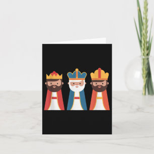 Epiphany Feliz Dia de Reyes Drie wijze Mannen Happ Kaart