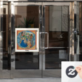 Epiphany Holiday Kaart Raamsticker (Kantoordeur)