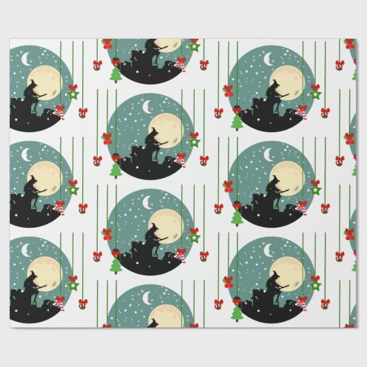 epiphany kerst befana cadeaupapier (Vlak)