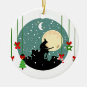 epiphany kerst befana keramisch ornament (Voorkant)