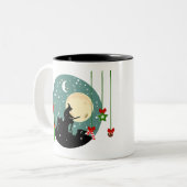 epiphany kerst befana tweekleurige koffiemok (Voorkant links)