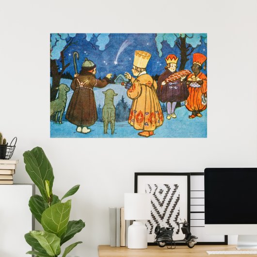 Epiphany Three Kings from the East by Zdenek Guth  Poster (Thuiskantoor)