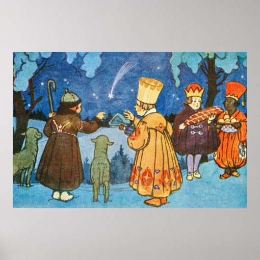 Epiphany Three Kings from the East by Zdenek Guth  Poster (Voorkant)