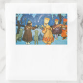 Epiphany Three Kings from the East by Zdenek Guth  Rechthoekige Sticker (Tas)