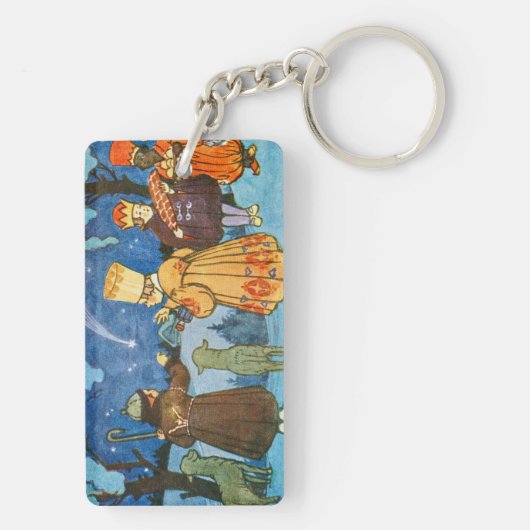 Epiphany Three Kings from the East by Zdenek Guth Sleutelhanger (achterkant)