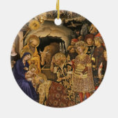 Epiphany Three Kings Virgin Mary Baby Jesus Joseph Keramisch Ornament (Achterkant)