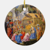 Epiphany Three Kings Virgin Mary Baby Jesus Joseph Keramisch Ornament (Achterkant)