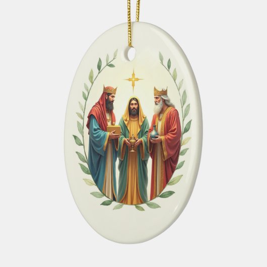 Epiphany Three Wise Men Kings God's Peace Blessing Keramisch Ornament (Links)