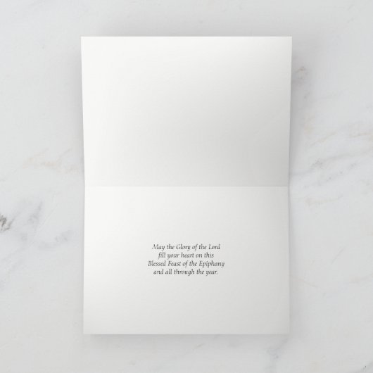 Epiphany Wise Mannen Drie Kings Christelijke Feestdagen Kaart (Binnen)