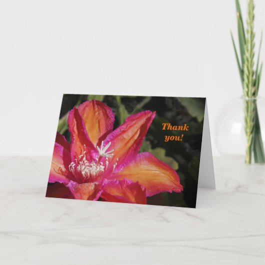 Epiphyllum dankt u kaardt bedankkaart (Voorkant)