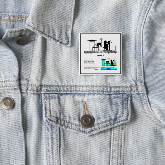 epipica vierkante button 5,1 cm (In situ)