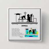 epipica vierkante button 5,1 cm (Voorkant)