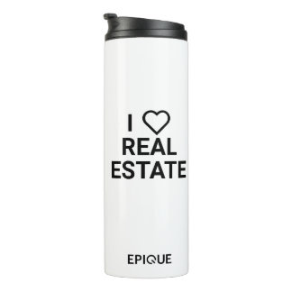 Epique I Heart Real Estate Coffee Tumbler Thermosbeker