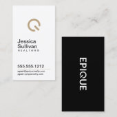 Epique White Modern Visitekaartje (Voorkant / Achterkant)