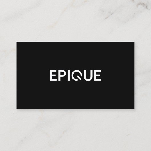 Epique White Modern Visitekaartje (Achterkant)