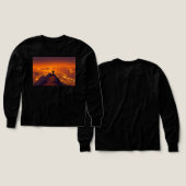 Episch bergzonsondergang natuur landschapsshirt (Voorkant /achterkant)