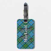Episch Schotland Clan MacLeod van Harris Tartan Bagagelabel (Achterkant verticaal)