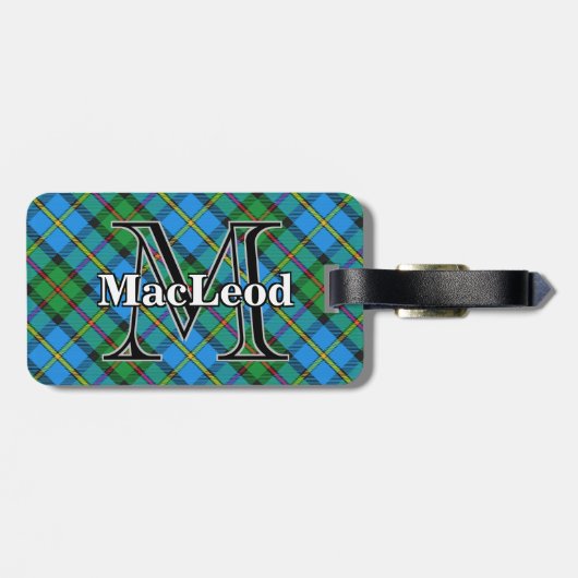 Episch Schotland Clan MacLeod van Harris Tartan Bagagelabel (Achterkant horizontaal)