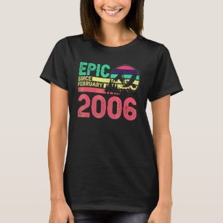 Episch sinds februari 2006 Retro voor 16-jarigen T-shirt