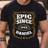 Episch sinds geboorte Persoonlijk jaar en naam Tri-Blend Shirt