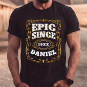 Episch sinds geboorte Persoonlijk jaar en naam Tri-Blend Shirt