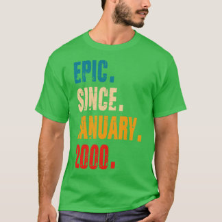 episch sinds januari 2000 geschenk t-shirt