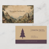 Episch sprookjeslandschap wandtapijt visitekaartje (Voorkant / Achterkant)