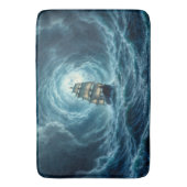 Episch storm boottocht maangolven avontuur badmat (Voorkant Verticaal)