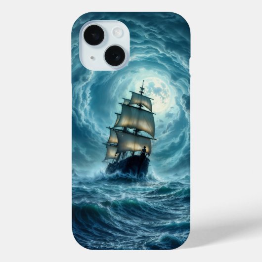 Episch storm boottocht maangolven avontuur Case-Mate iPhone case (Achterkant)