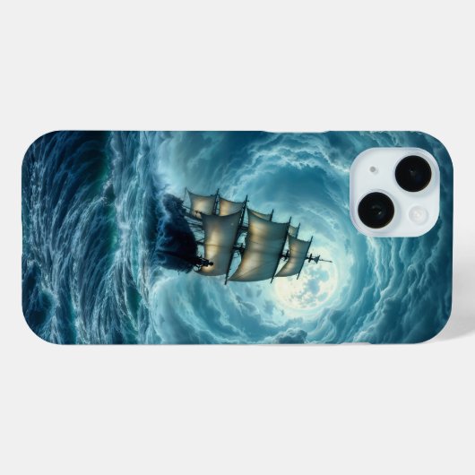 Episch storm boottocht maangolven avontuur Case-Mate iPhone case (Achterkant (horizontaal))