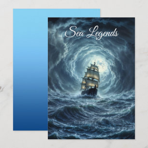 Episch storm boottocht maangolven avontuur kaart