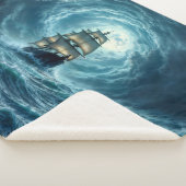 Episch storm boottocht maangolven avontuur sherpa deken (3/4)