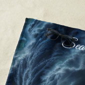 Episch storm boottocht maangolven avontuur strandlaken (In situ)